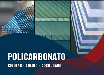 Policarbonato solido celular y acanalado